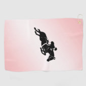 Serviette De Golf Jumper rose équestre (Horizontal)