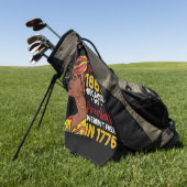 Serviette De Golf Juneteenth Parce que mes ancêtres n'étaient pas li (Vert)