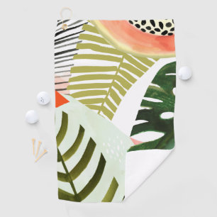 Serviette De Golf Jungle Beat Tropical Green
