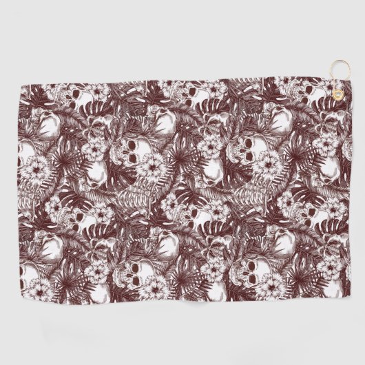 Serviette De Golf Jungle Skulls Golf Towne (Horizontal)