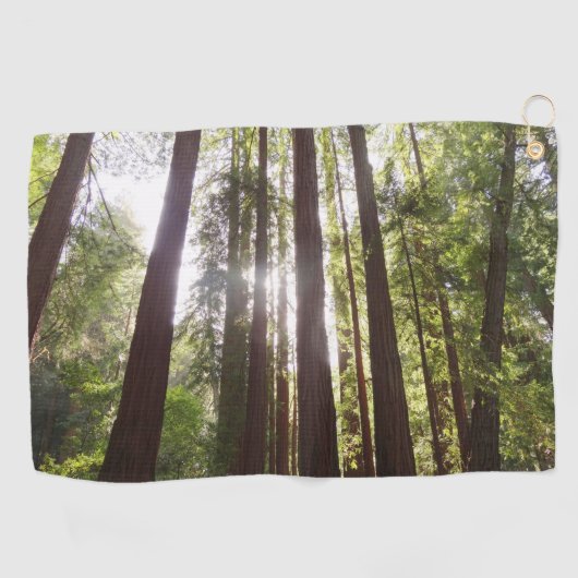 Serviette De Golf Jusqu'aux Séquoias le Matin (Horizontal)