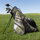 Serviette De Golf Jusqu'aux Séquoias le Matin (Vert)