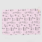 Serviette De Golf Just Noté Rose (Horizontal)