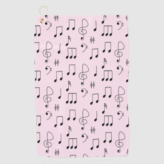 Serviette De Golf Just Noté Rose (Devant)