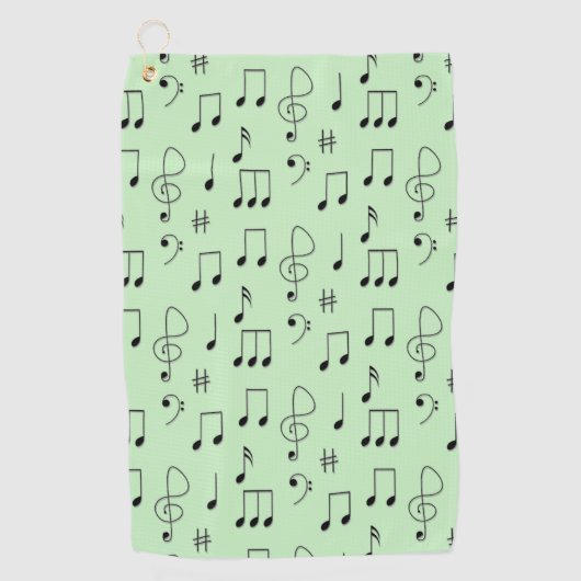 Serviette De Golf Juste noté vert (Devant)