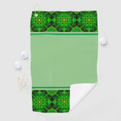Serviette De Golf Kaleidoscope Vert Viridescente (En situation)