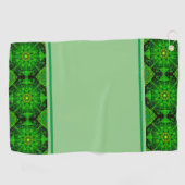 Serviette De Golf Kaleidoscope Vert Viridescente (Horizontal)