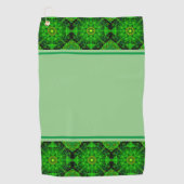 Serviette De Golf Kaleidoscope Vert Viridescente (Devant)