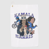Serviette De Golf Kamala Harris Bootleg Rap (Devant)