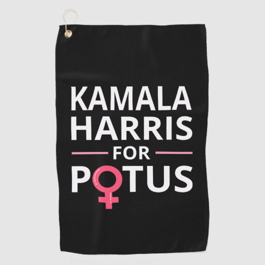 Serviette De Golf Kamala Harris pour POTUS I (Devant)