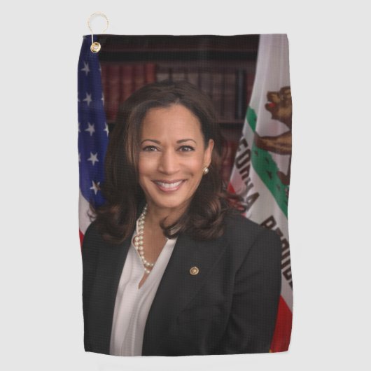 Serviette De Golf Kamala Harris Vice-président américain, Biden 2024 (Devant)