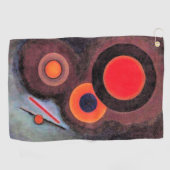 Serviette De Golf Kandinsky - Composition avec cercles (Horizontal)