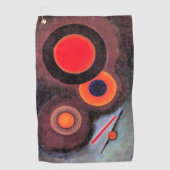 Serviette De Golf Kandinsky - Composition avec cercles (Devant)
