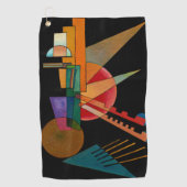 Serviette De Golf Kandinsky - Interprétation Abstraite (Devant)