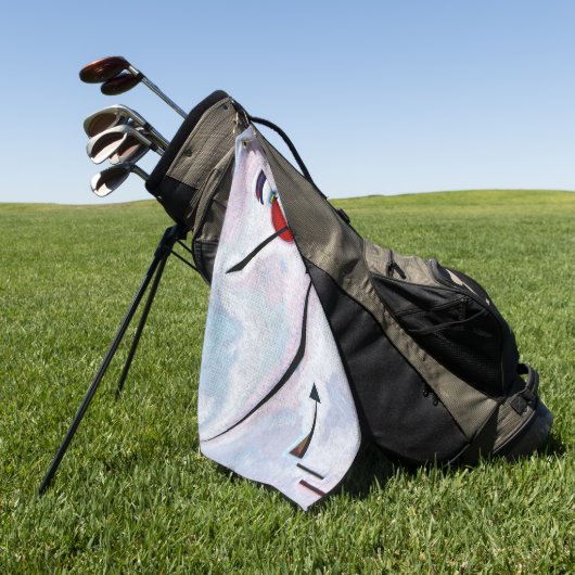 Serviette De Golf Kandinsky - Ligne angulaire (Vert)