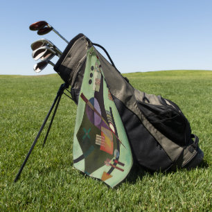 Serviette De Golf Kandinsky - Peinture abstraite étendue, populaire,