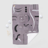 Serviette De Golf Kandinsky - Quatre Parties, (En situation)