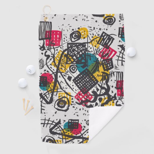 Serviette De Golf Kandinsky Small Worlds V Classic Abstrait (En situation)