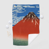 Serviette De Golf Katsushika Hokusai - Vent Fin, Matin Clair (En situation)