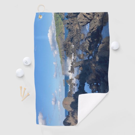 Serviette De Golf Keanae Lookout Maui Hawaii Road to Hana (En situation)