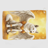 Serviette De Golf Keeper of the Dawn – The White Winged Wolf. (Horizontal)