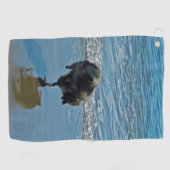 Serviette De Golf Keeshond Ballet Photographie - Joli chien d'origin (Horizontal)