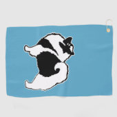 Serviette De Golf Keeshond Graphics - Cute Original Chig Art (Horizontal)