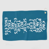 Serviette De Golf Kind words (Horizontal)