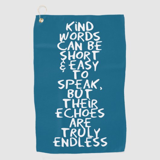 Serviette De Golf Kind words (Devant)