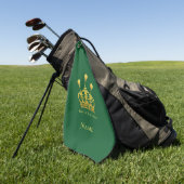 Serviette De Golf King Of The Swing (Vert)