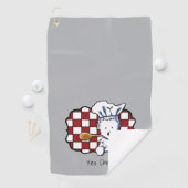 Serviette De Golf KiniArt Westie Chef (En situation)
