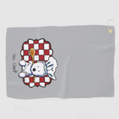 Serviette De Golf KiniArt Westie Chef (Horizontal)