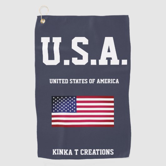 Serviette De Golf Kinka T Creations des États-Unis (Devant)