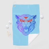 Serviette De Golf Kitty souriant (En situation)