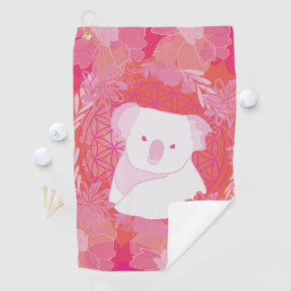 Serviette De Golf Koala Flower of life