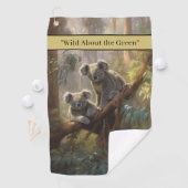 Serviette De Golf Koala Forest Dreams personnalisable (En situation)