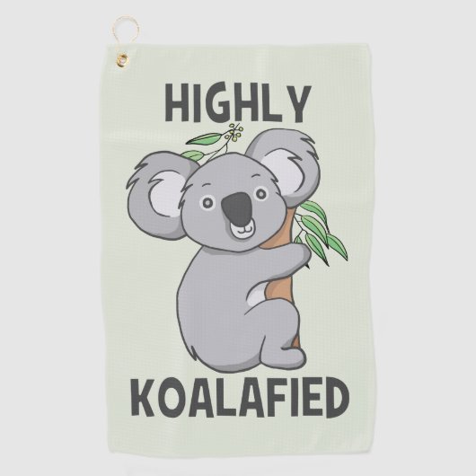 Serviette De Golf Koala hautement Koalafied (Devant)