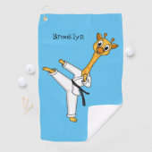 Serviette De Golf Kung Fu giraffe (En situation)
