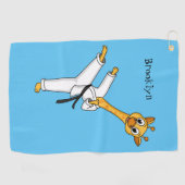 Serviette De Golf Kung Fu giraffe (Horizontal)