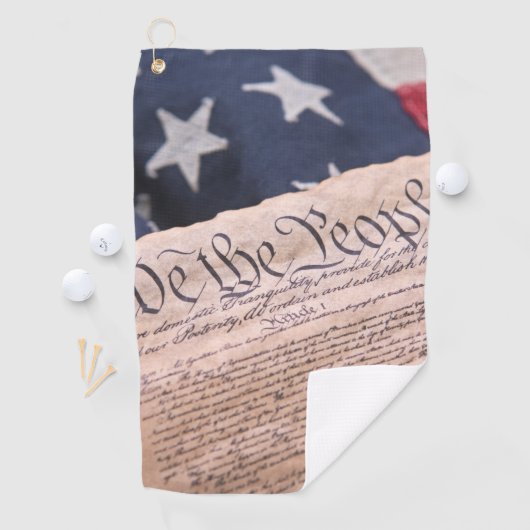 Serviette De Golf La Constitution (En situation)