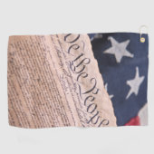 Serviette De Golf La Constitution (Horizontal)