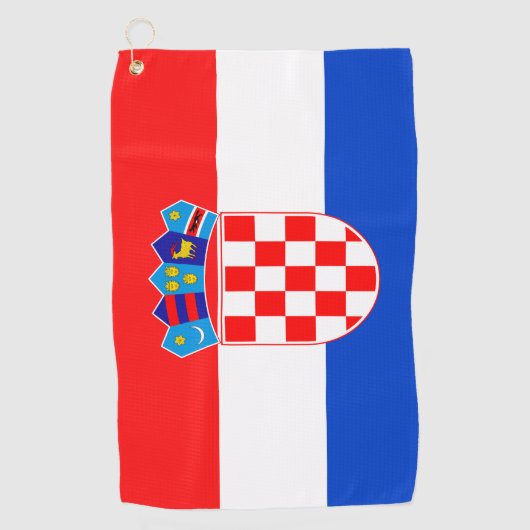 Serviette De Golf La Croatie (Devant)