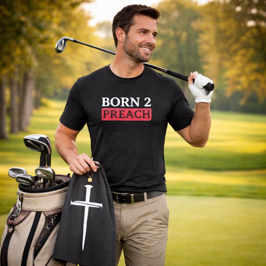 Serviette De Golf La Croix Blanche des trois clous Christian