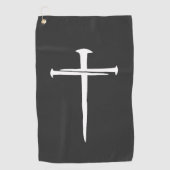 Serviette De Golf La Croix Blanche des trois clous Christian (Devant)