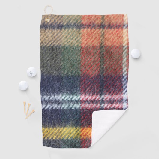 Serviette De Golf La destinée du Motif Plaid Golfing Fall (En situation)