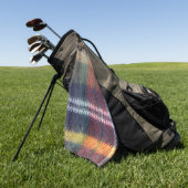 Serviette De Golf La destinée du Motif Plaid Golfing Fall (Vert)