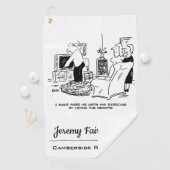 Serviette De Golf La femme cache la télécommande (En situation)