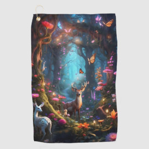 Serviette De Golf La Forêt Enchantée une Oasis Mystique