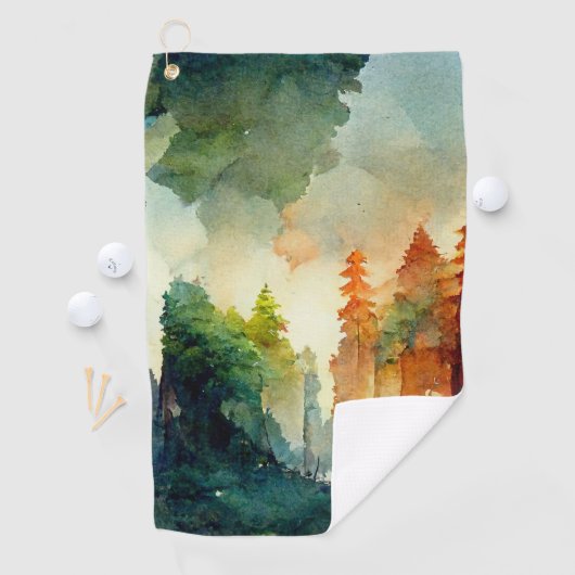 Serviette De Golf La forêt (nature) (En situation)