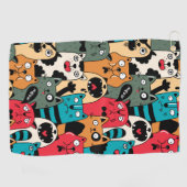 Serviette De Golf La foule des chats (Horizontal)